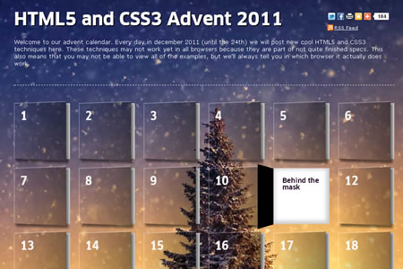 HTML5 and CSS3 Advent 2011