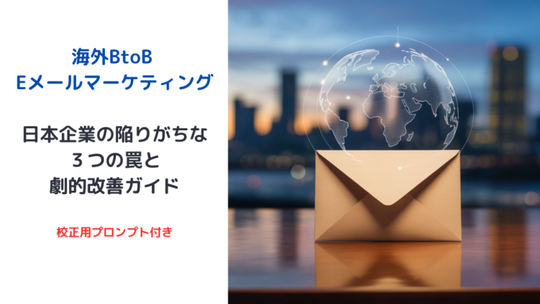 海外BtoB Eメールマーケティング：日本企業の陥りがちな3つの罠と劇的改善ガイド
