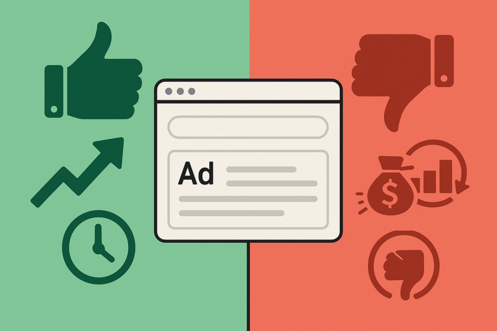 リスティング広告のメリット・デメリット listing-ads-Merits-and-Demeritscore