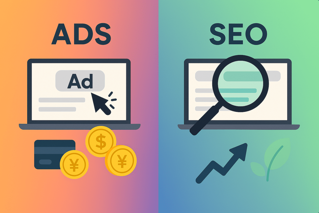 リスティング広告 vs SEO｜目的別の最適な使い分けと相乗効果 listing-ads-vs-seo