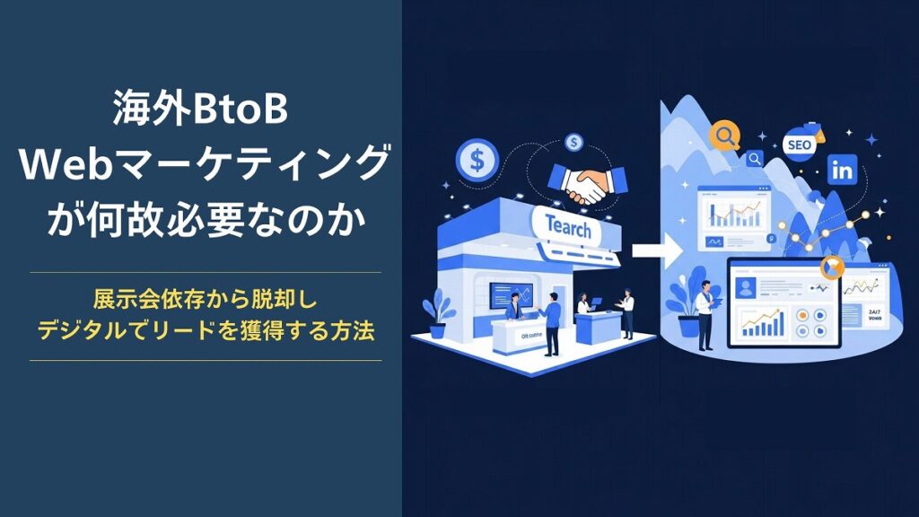 海外BtoB Webマーケティングが何故必要なのか：展示会依存から脱却し、デジタルでリードを獲得する方法