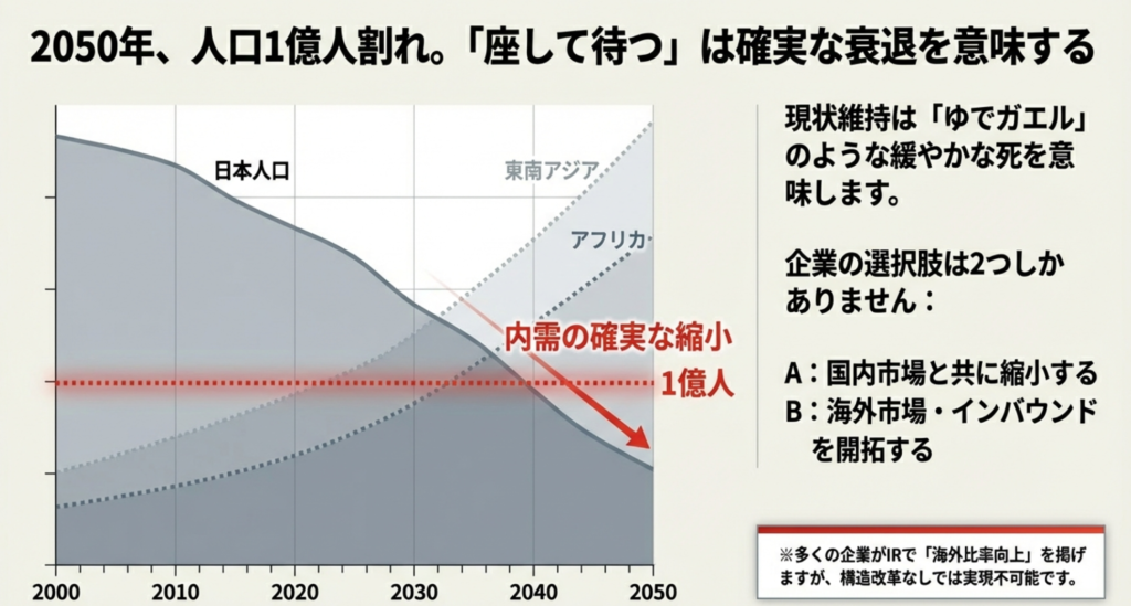 人口減少、少子高齢化