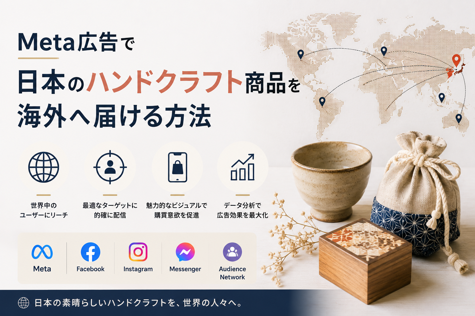 Meta広告で日本のハンドクラフト商品を海外へ届ける方法